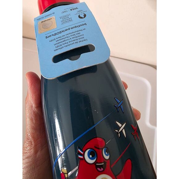 Mascotte Eiffel Tower insulated bottle Olympic Games Paris 2024 50 cl bleu - Picture 7 of 9